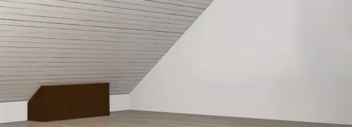 Möbel mit Schräge hinten