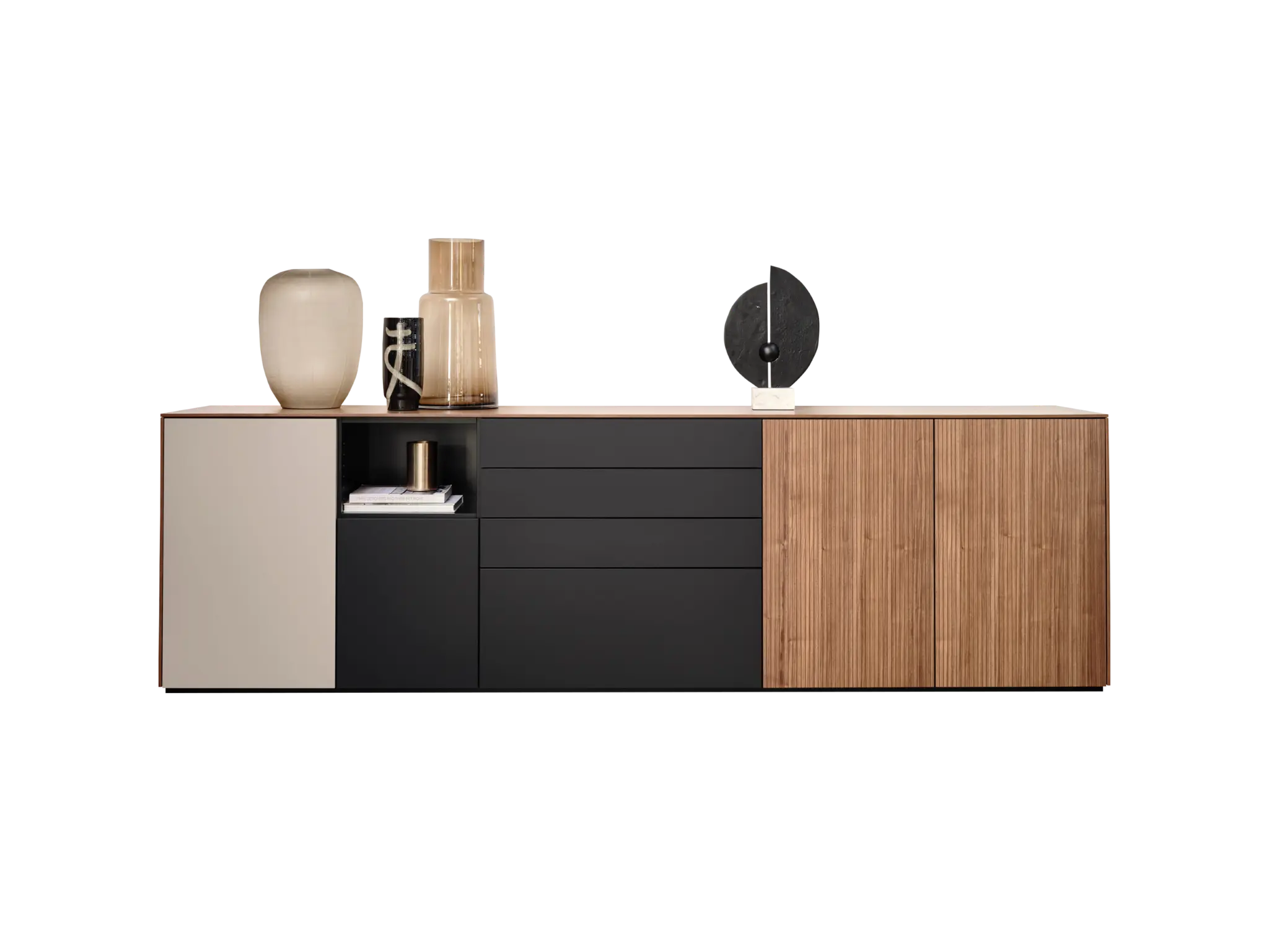 Sideboard nach Maß mit Rillenfronten