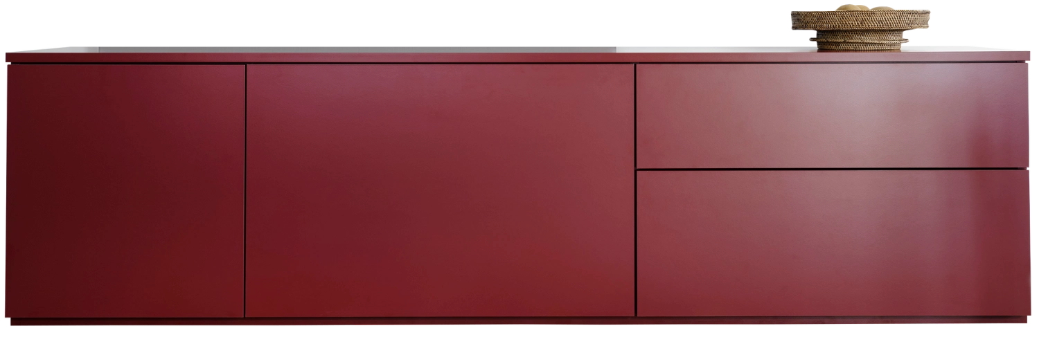 Sideboard nach Maß in Bordeaux Rot